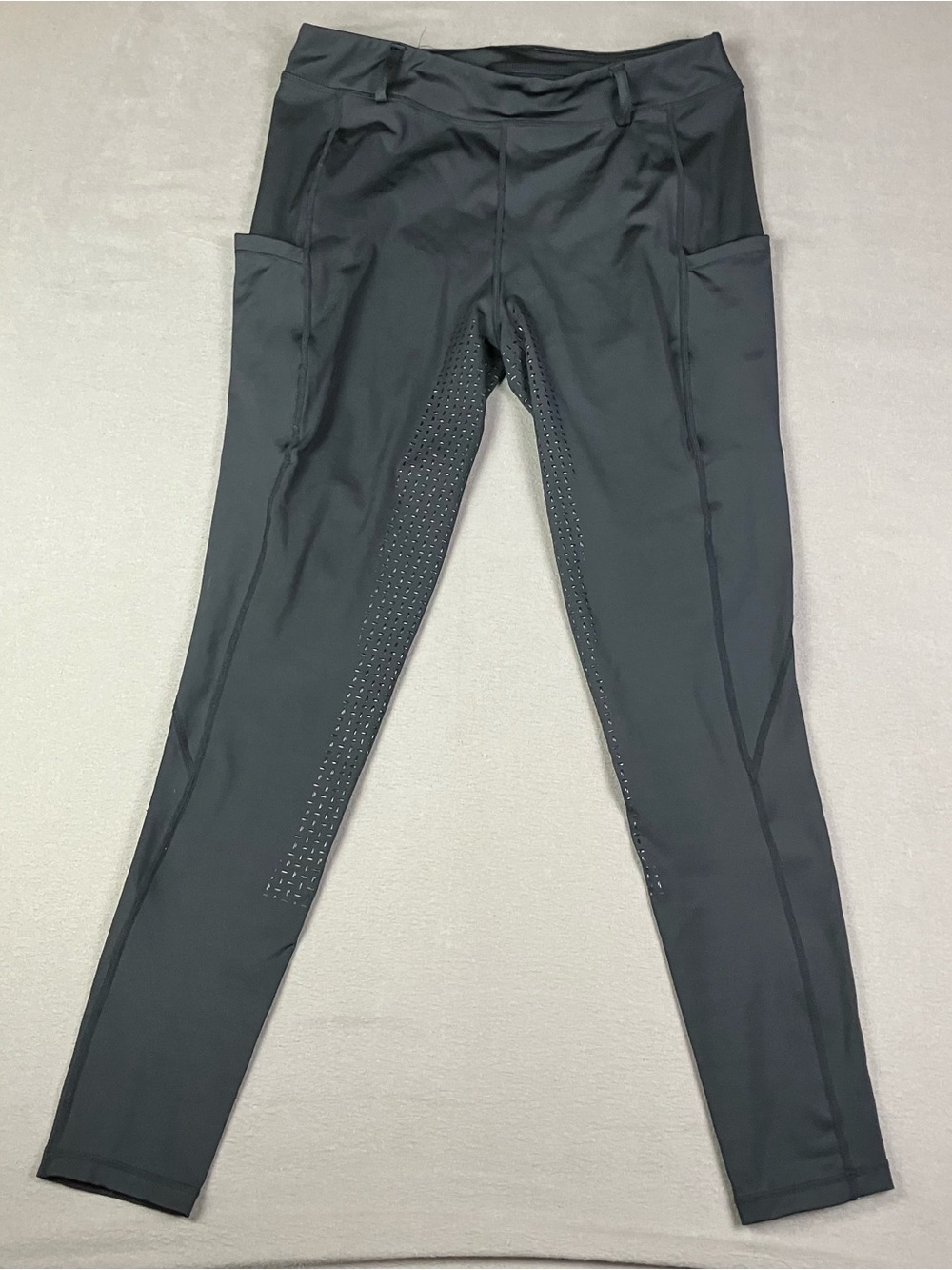 Turnhier Women’s Size XL Breeches Riding Legging Pants Black Seat / Leg Grips